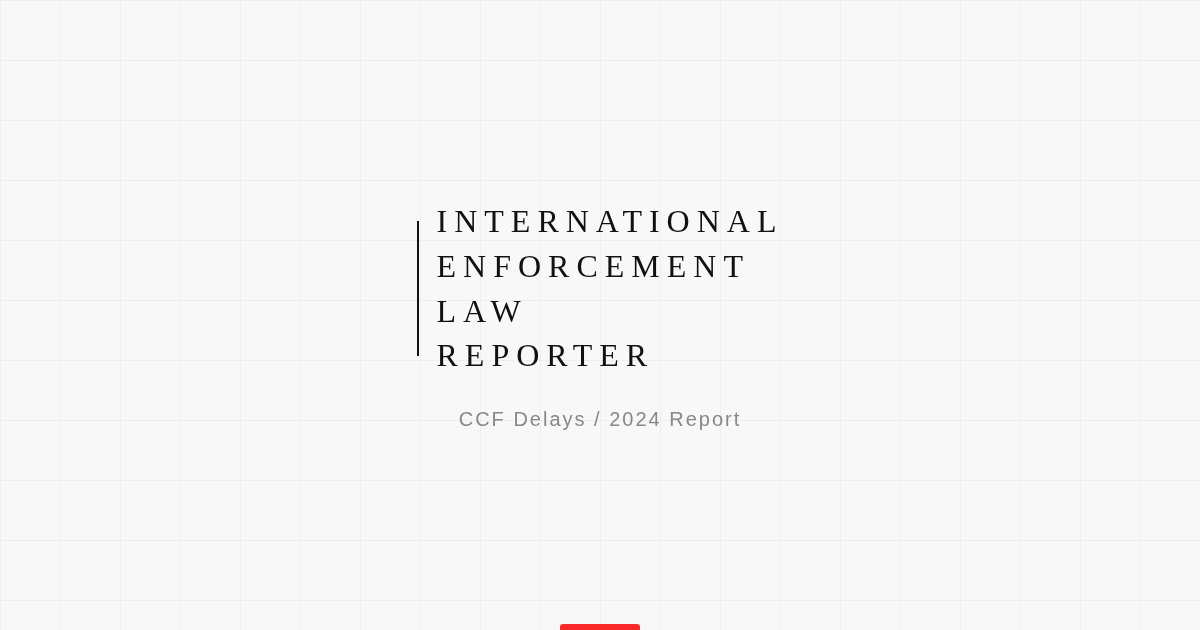 CCF delays 2024 annual activity report IELR analysis